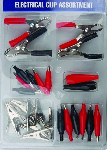 Electrical clip assortment 28pc alligator, charging, test clips for jumper wires for sale