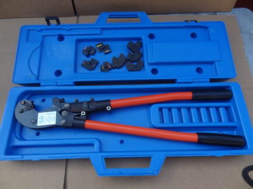 Thomas betts tbm6s t&amp;b crimper w/ dies very low use nice shape for sale