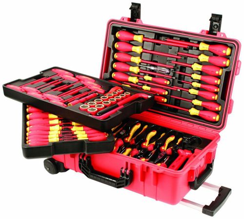 Wiha (80-pc set) insulated tool set with screwdrivers, nut drivers, pliers, cutt for sale