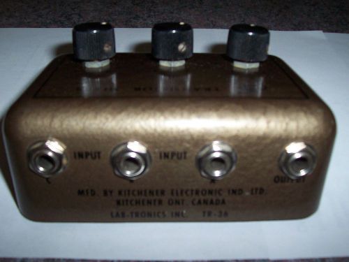Vintage lab-tronics transistor  mixer  tr-36c new old stock in original box for sale