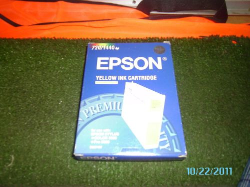 Epson yellow ink cartridge 720/1440  more info in desc. lot of 2  unused  1023 for sale