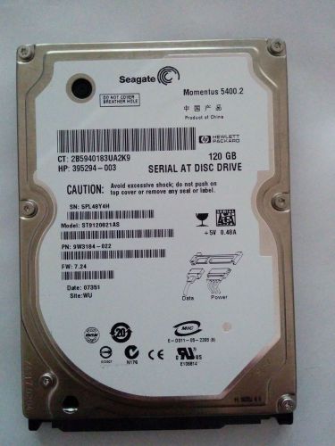 ST9120821AS, 120GB 2.5&#034; Notebook Hard Drive