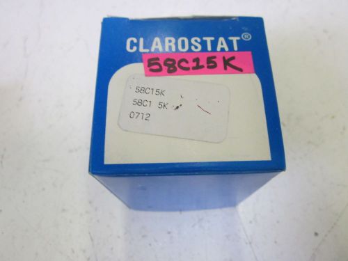 CLAROSTAT 58C15K POTENTIOMETER 5K *NEW IN A BOX*