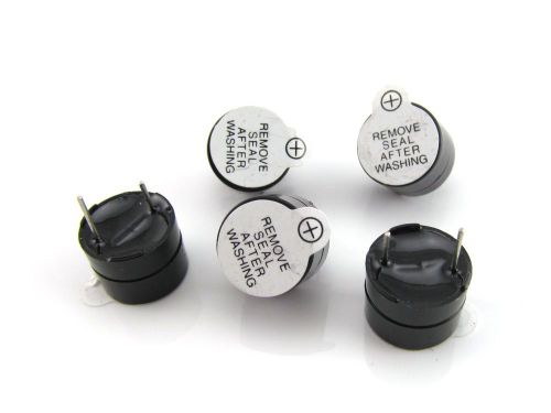 Set of  5 Continuous Sound Piezo Buzzers DIP SOT IC Alarm  9 V