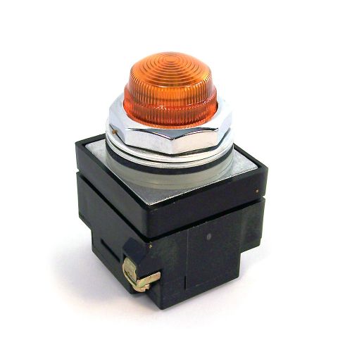 Ge general electric hd oiltight indicator amber lens light model cr104plg32m for sale