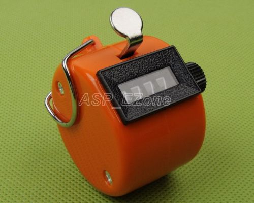 Orange plastic machinery manual counter 4 digit number for sale