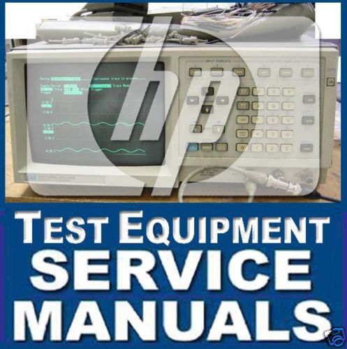 Agilent hp test service manual oscilloscope logic analyzer probe module guide cd for sale