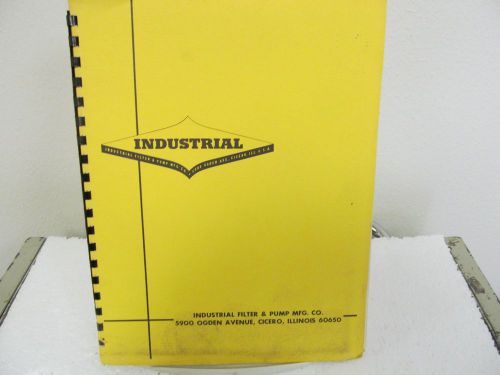 Industrial Filter&amp;Pump Type CAH-1 Test Cabinet Assembly Instruction Manual