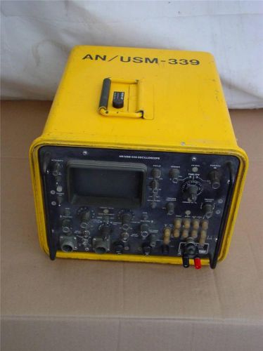 Vintage an/usm-339 oscilloscope - military issue - hp contract model for sale