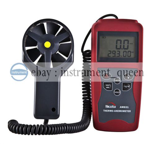 Am831 anemometer flow v elocity with temperature 0.4~30m/s  -10~50?c/14~122?f for sale