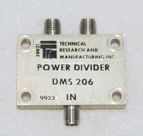TRM  DMS-206 2-Way Power Divider,2.0GHz - 4.0GHz