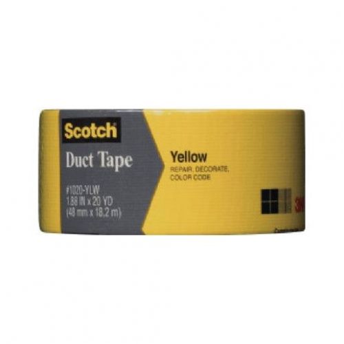 3M Scotch, 2&#034; x 20 YD, Yellow, Multi-Purpose Duct Tape 1020-YLW-A