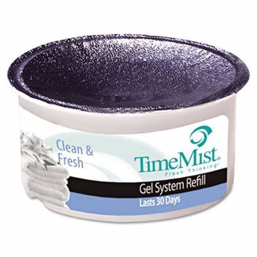 Timemist Fragrance Cup Refill, Clean &amp; Fresh, 1 oz, Gel, 12 per CT (TMS455702TM)