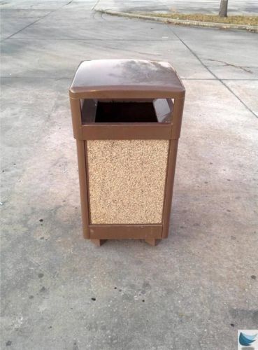 Rubbermaid howard aspen 29 gallon gal trash can outdoor receptacle r36ht unr36ht for sale
