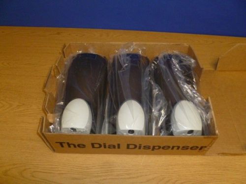 Dial soap push type bathroom dispensers new (lot of 3)  l64 for sale