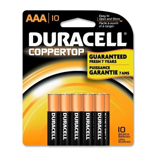 Duracell CopperTop MN1500B10Z General Purpose Battery - AAA  - 1.5 V DC