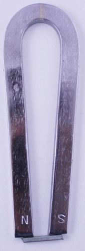 Unpainted Steel Horseshoe Magnet: 4 inch