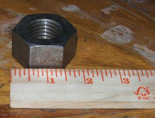 1&#034; h industrial steel lathe spindle 8 thread tpi hex nut - combine shipments! for sale