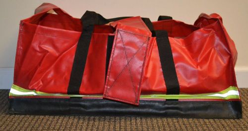 R&amp;b fabrications appliance/tool bag heavy red vinyl/velcro overstrap (new) for sale
