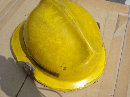 Morning pride lite force 5 helmet + liner firefighter  fire gear #221 yellow for sale