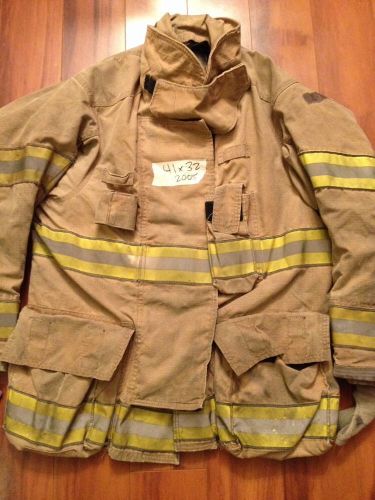 Firefighter turnout / bunker gear coat globe g-extreme size 41cx32l 2005 for sale