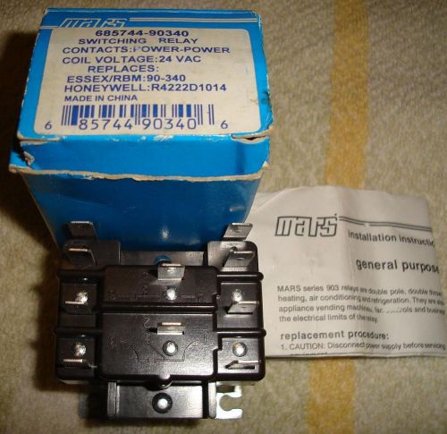 Switching Relay General Purpose Mars 90340 power/power DPDT