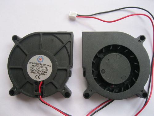 10 pcs brushless dc cooling blower fan 6015s 12v 60x15mm 2wire for sale