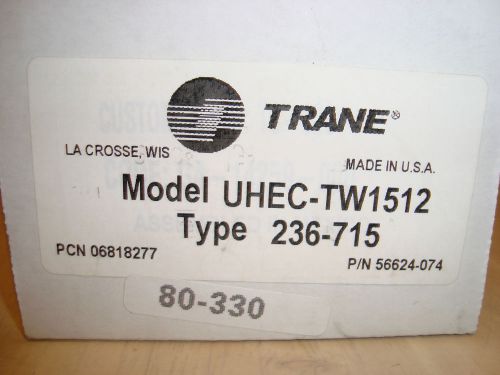 Trane Surface MountThermostat Model UHEC-TW1512 277V/25A/60Hz New in Factory Box