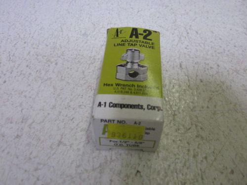 LOT OF 2 A-1 COMPONENTS A-2 ADJUSTABLE LINE TAP VALVE *NEW IN A BOX*