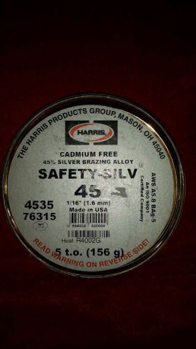 Safety silv Silver solder 5 t o