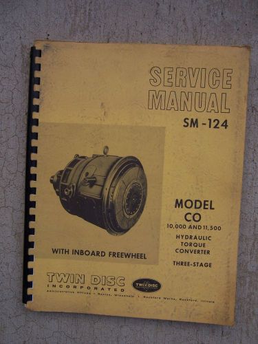 1970 Twin Disc CO Hydraulic Torque Converter 3 Stage Service Manual SM-124 Q