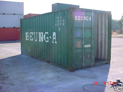 Storage containers: used 20&#039; conex box / container for sale