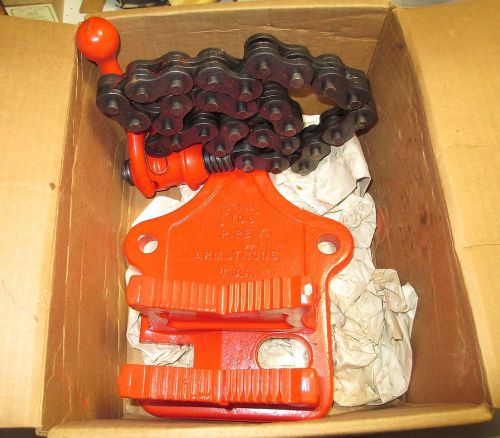 New armstrong 76-183 1/4&#034; to 6&#034; chain pipe vise -   low handle - made in usa for sale