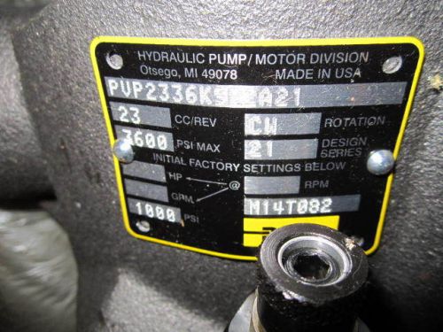 Parker Hydraulic pump  PVP2336K9R2A21
