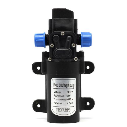 Dc 12v 60w high pressure diaphragm pump automatic switch 5l/min new durable for sale