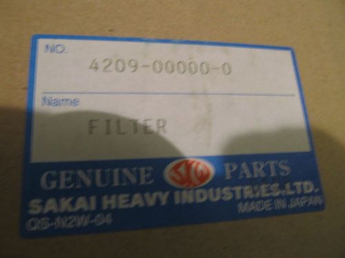 SAKAI HEAVY INDUSTRIES LTD STAINLESS SCREEN FILTER P/N 4209-00000-0