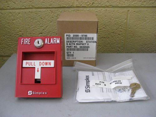 New Simplex 2099-9795 Mapnet II Addressable Fire Alarm Manual Pull Station