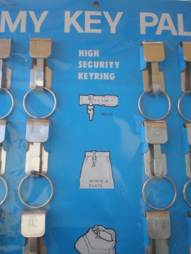 Belt hook my key pal key chain high security / 12 per board for sale