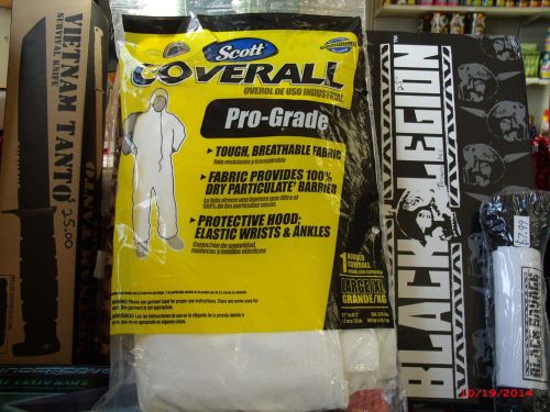 Protective coverall suite scott pro grade w/hood free shipping &amp; free bonus card for sale