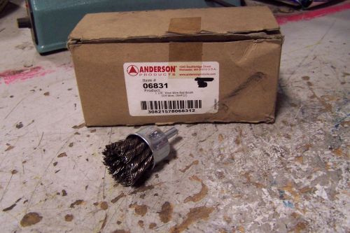 NEW ANDERSON PRODUCTS 06831 1-1/8&#034; KNOT WIRE END BRUSH .014 WIRE