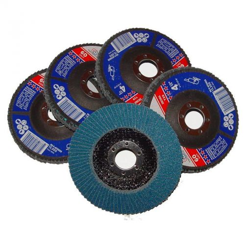 10 Pc 4 1/2&#034; x 7/8&#034; T29 Jumbo Zirconia Abrasive Flap Discs Wheels 60 Grit