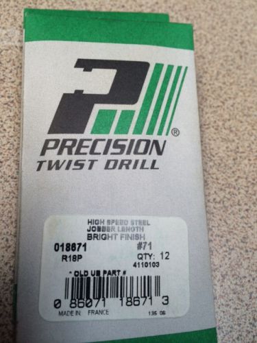 Precision twist drill #71 for sale