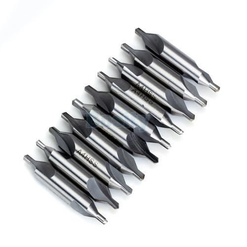 10pcs 4mm Combined Center Drill Countersinks 60 Degrees