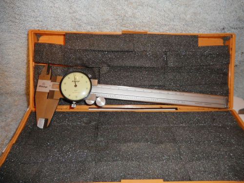 Machinists  1/10b1 wow brand perfect mitutoyo 6&#034; dial caliper be a u t y for sale