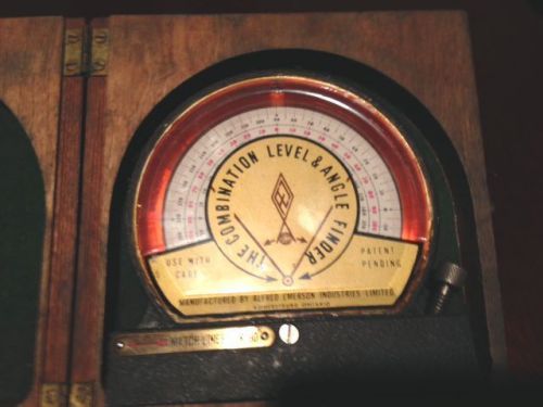 Vintage Alfred Emerson The Combination Level &amp; Angle Finder