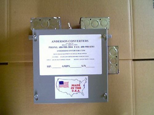 NEW!! 3 Hp Rotary 3 Phase Anderson Converter PANEL  mill lathe