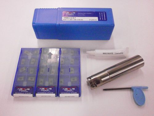 NEXUS Tool 1&#034; APKT 11T308 Indexable End Mill Carbide Inserts PVD 202 KIT 976SO