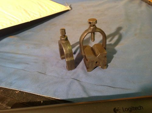 L.s. starrett no. 271 drill block and clamp.  plus additional clamp (non starret for sale