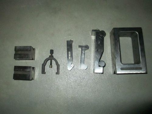 Machinists tools v blocks and ???? lot of 7