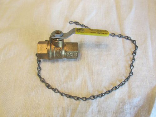 JOMAR Model 100 Shutoff Valve LP-Gas 02-G-GA  1/2 With Ring and Chain